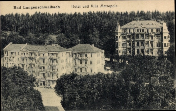 Postcard Langenschwalbach Bad Schwalbach im Taunus, Hotel, Villa Metropole