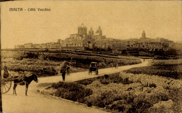 Postcard Malta, view of the city