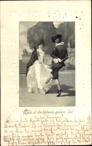 Chromo-Litho The blooming, golden time is still here, lovers