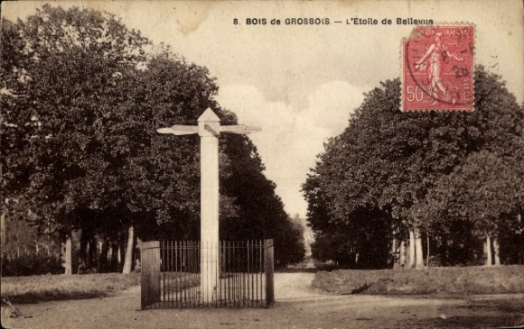 Ak Grosbois Val-de-Marne, Bois de Grosbois, Etoile de Bellevue