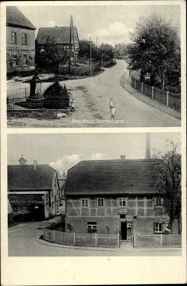 PC Braußwig Kitzscher Leipzig, street scene, shoemaker Richard Bohne