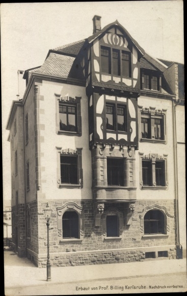 Art Nouveau PC Karlsruhe in Baden Württemberg, building, architect Hermann Billing
