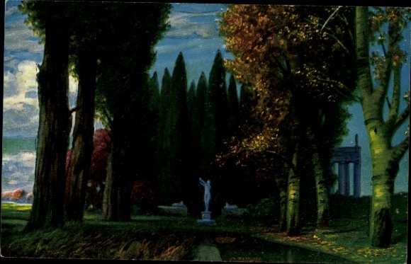 Artist Postcard Rüdisühli, Hermann, Sacred Place