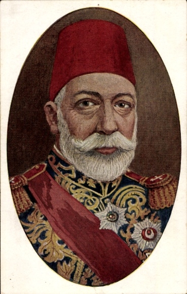 Artists Postcard Gerber, Sultan Ghazi Mehemed Rechad V, Mehmed V