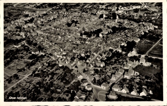 Postcard Ober Mörlen in the Taunus Hesse, aerial photograph