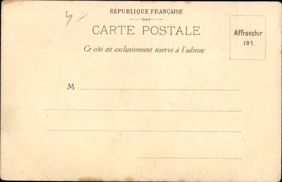 Postcard Rochefort en Yvelines, Rue de l'Arsenal and the market