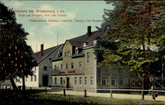 PC Grünfeld Waldenburg in Saxony, view of the establishment Inn Grünfeld