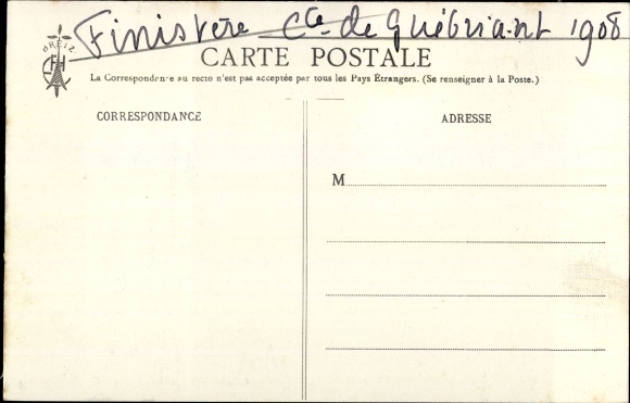 Postcard Saint Pol de Leon Finistère, Castle of Kernevez