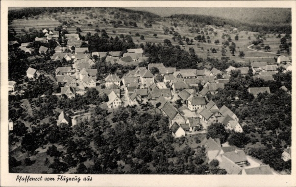 Postcard Pfaffenrot Marxzell in the Black Forest, aerial photograph