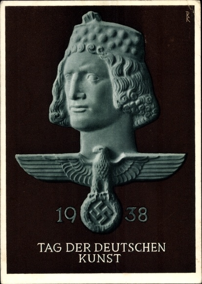 Ganzsachen Ak München Bayern, Tag der Deutschen Kunst 1938