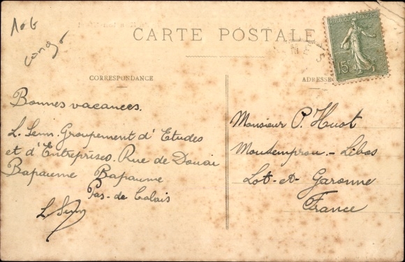 Postcard Französisch Kongo, Le Mandgi, Rowboat of the Kouilou Niari Company