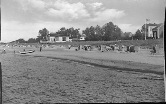 24 Negative Berg-Dievenow in Pommern, Promenade, Strand, Steg, Segelboot