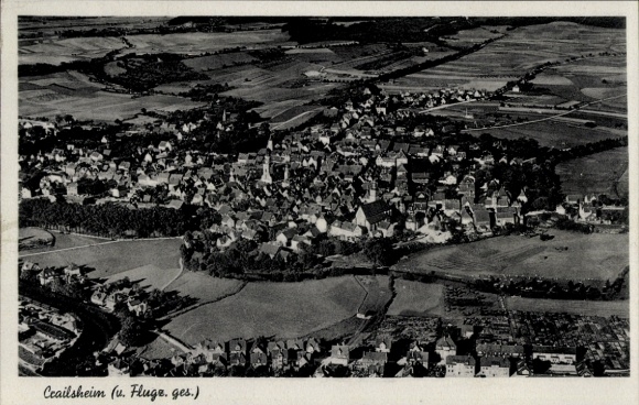 Ansichtkaart Crailsheim in Württemberg, luchtfoto