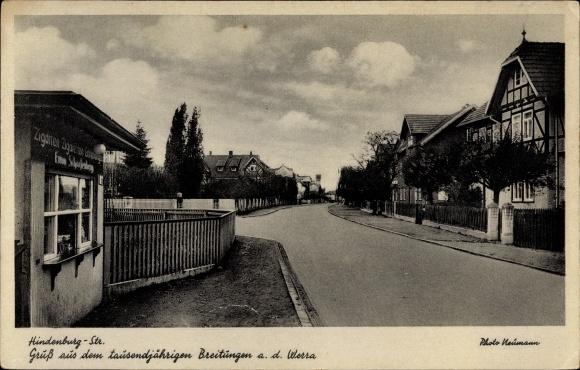 KP Breitungen an der Werra, Hindenburgstrasse, bufet E. Scharfenberg