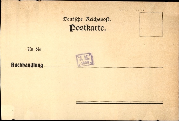 Postcard Heinrich von Gagern and von Soiron, caricature 1848, Hans Blum, Revolution 1848
