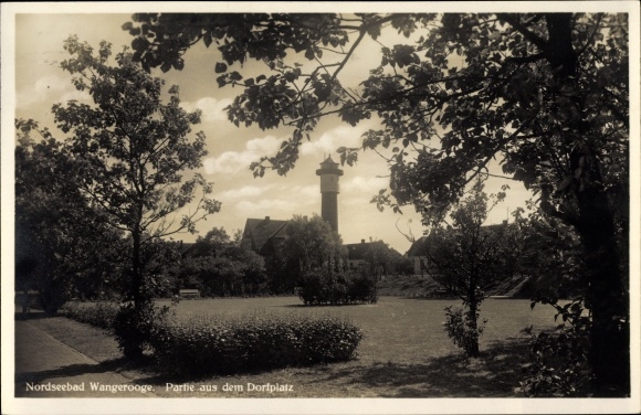 Postcard Nordseebad Wangerooge in Ostfriesland, lot from the village square
