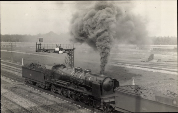Photo French railway, steam locomotive