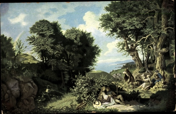 Künstler Ak Richter, Ludwig, Junilandschaft