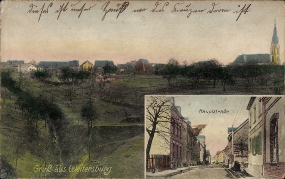 Ak Weitersburg am Rhein, Gesamtansicht, Hauptstraße