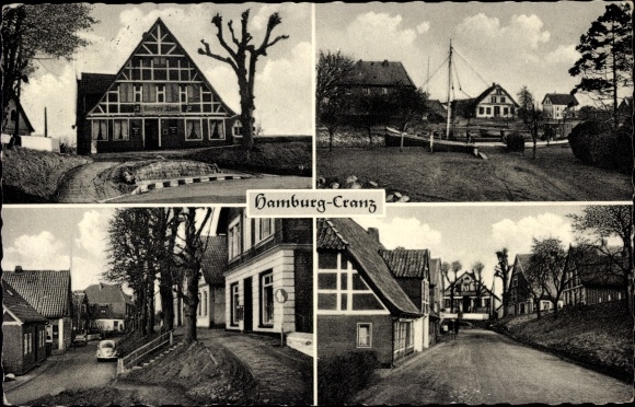 PC Hamburg Harburg Cranz, street view, inn, half-timbered house
