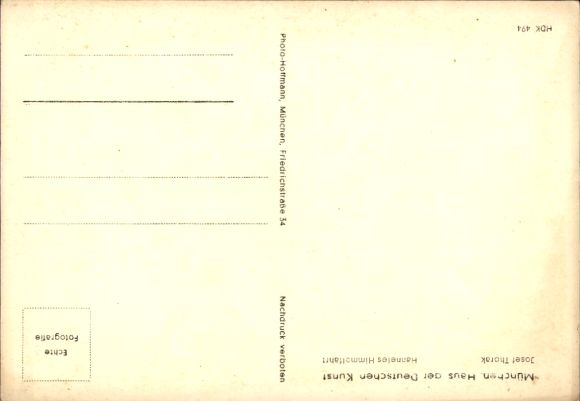 Postcard sculpture by Josef Thorak, Hanneles Himmelfahrt, HDK 494, female nude, Photo Hoffmann