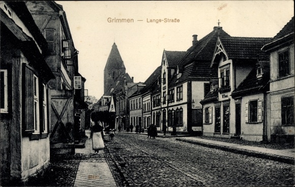 Ak Grimmen in West-Pommeren, Long Street