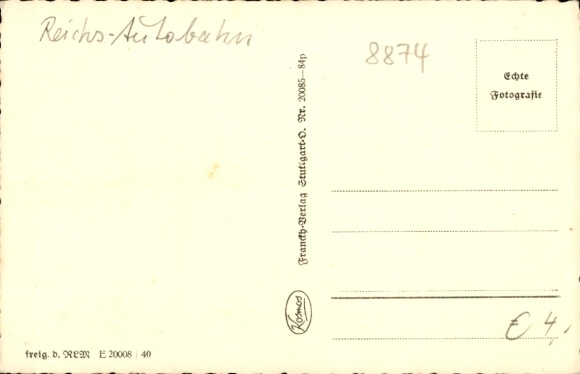 Postcard Leipheim an der Donau Swabia, Reichsautobahn Bridge