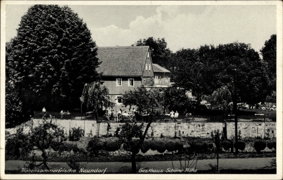 Ansichtkaart Naundorf Struppen Sachsen, Inn Schönehöhe