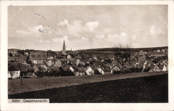 KP Höhr Grenzhausen w Westerwaldzie, panorama