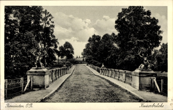 Ak Krasnolessje Rominten Ostpreußen, Kaiserbrücke