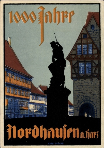 Ak Nordhausen am Harz, 1000 Jahre   Architektur, Festpostkarte