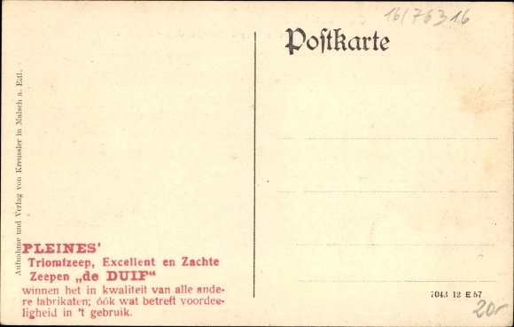 Postcard Malsch in Baden, Gasthaus zum Adler