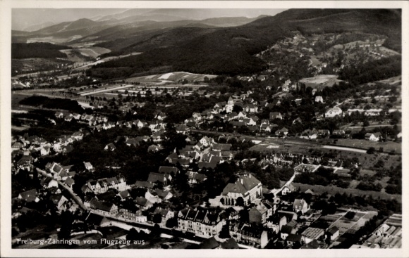 Ak Freiburg im Breisgau, Fliegeraufnahme, Zähringen