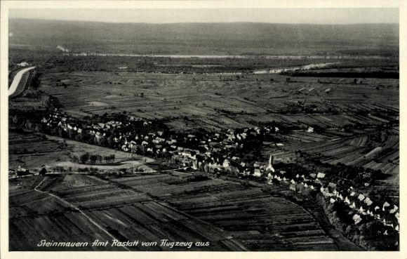 Picture stone walls in Baden-Württemberg, aerial photograph