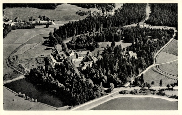 Postcard Clausthal Zellerfeld in the Upper Harz, Erbprinzentanne, aerial photograph