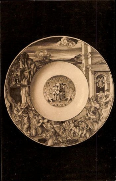 8 Postcard pieces of furniture, figures and wall hangings made of metal, Hamburg Museum of Arts and Crafts