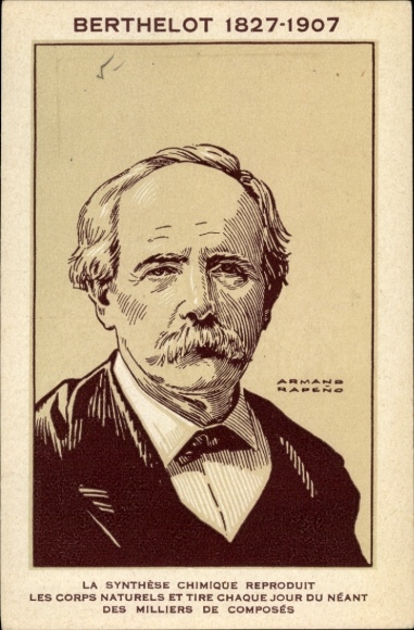 Artist Postcard Chemist Marcelin Berthelot, portrait