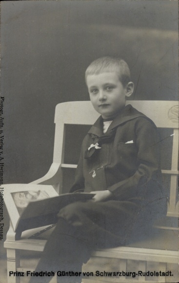 Postcard Prince Friedrich Günther of Schwarzburg-Rudolstadt, portrait, autograph