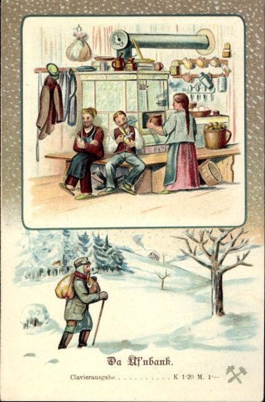 30 song cards, Anton Günther
