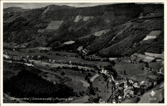 Postcard Oberprechtal Elzach in the Black Forest Baden, aerial photo Black Forest, 6004