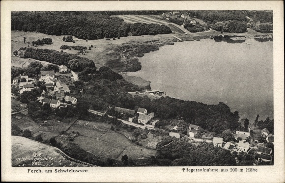 Ansichtkaart Ferch am Schwielowsee, luchtfoto