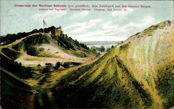 Postcard Zwiebusch Gosen Neu Zittau in Brandenburg, Berlin Switzerland, Gosen Mountains
