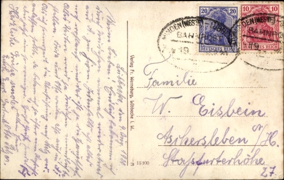 Ansichtkaart Lübbecke in Westfalen, Scharrn