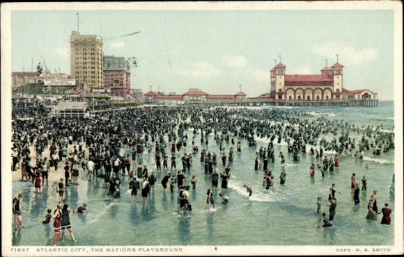 Postcard Atlantic City New Jersey USA, The Playground of Nations