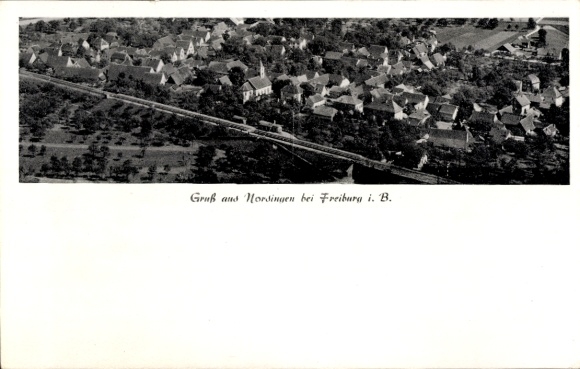 Postcard Norsingen Ehrenkirchen im Breisgau, aerial photograph
