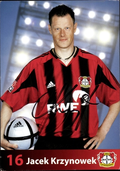 Collection picture soccer player Jacek Krzynowek, Bayer Leverkusen