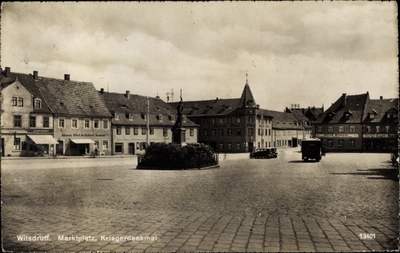KP Wilsdruff w Saksonii, rynek, pomnik wojenny