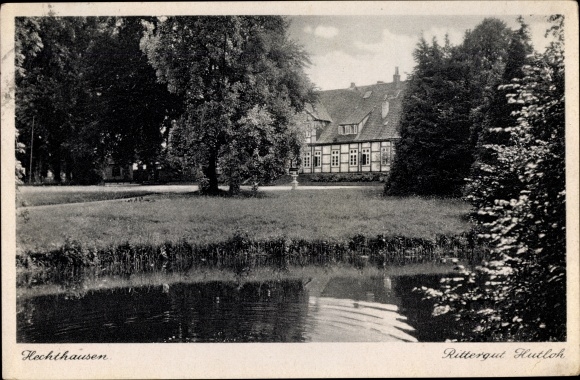 Ansichtkaart Hechthausen in Nedersaksen, landhuis Hutloh