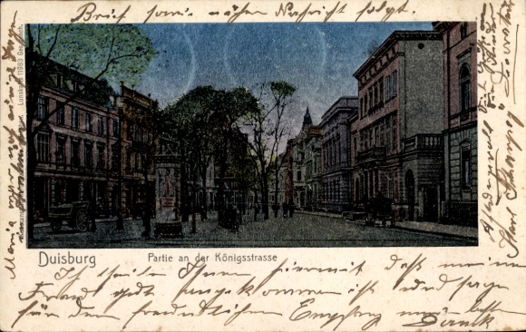 Luna Postcard Duisburg in the Ruhr area, on Königsstraße