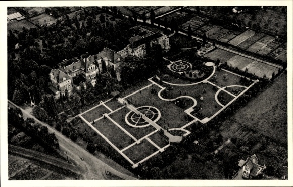 Postcard Lippstadt in Westphalia, aerial photograph, Evgl. Hospital and Sanatorium, special clinic